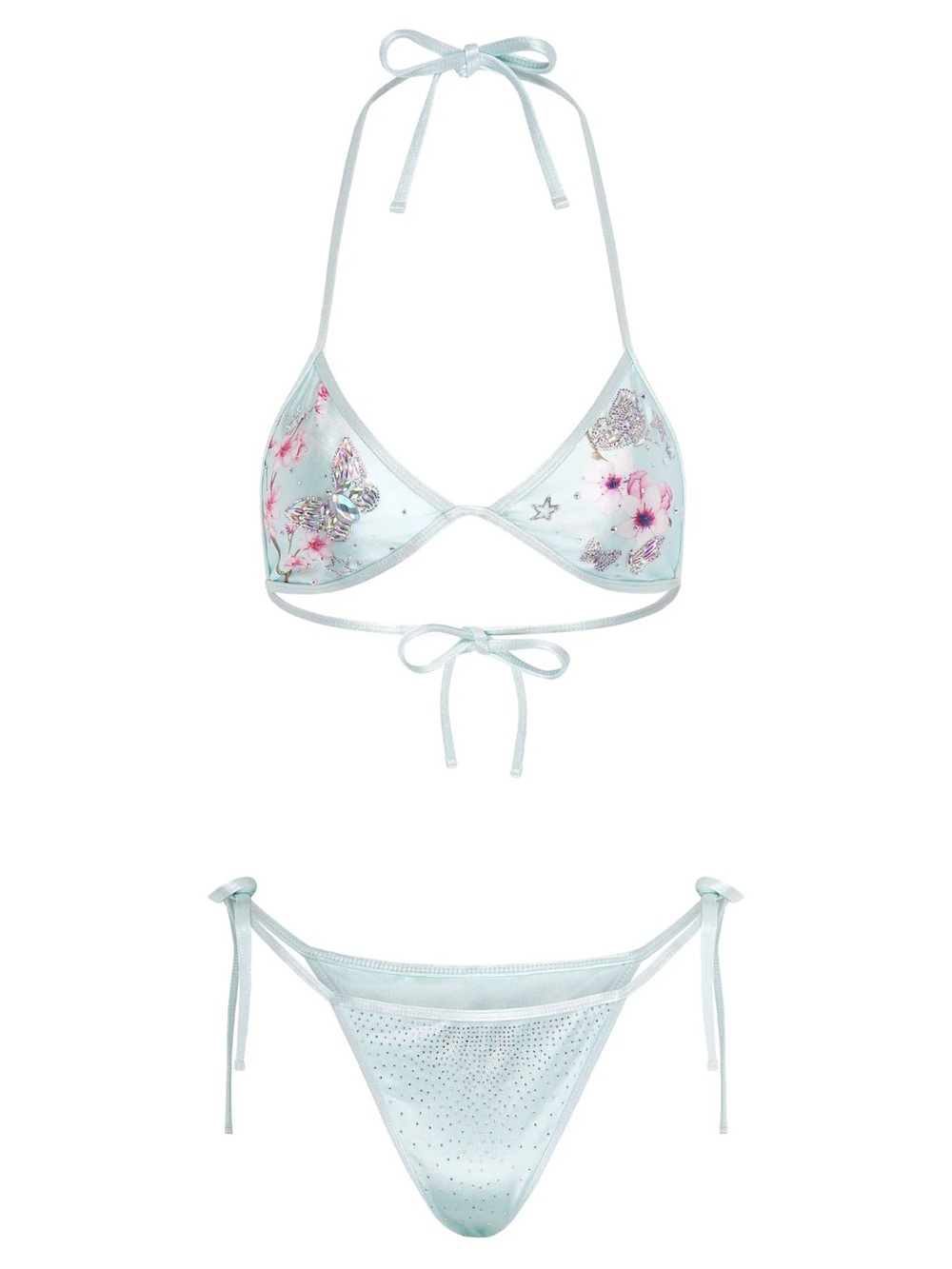 NWOT Niihai BUTTERFLY BIKINI IN AQUA BLUE